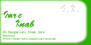 imre knab business card
